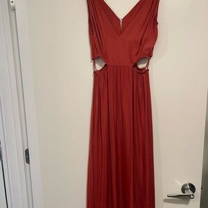 Elegant Red Sleeveless Dress
